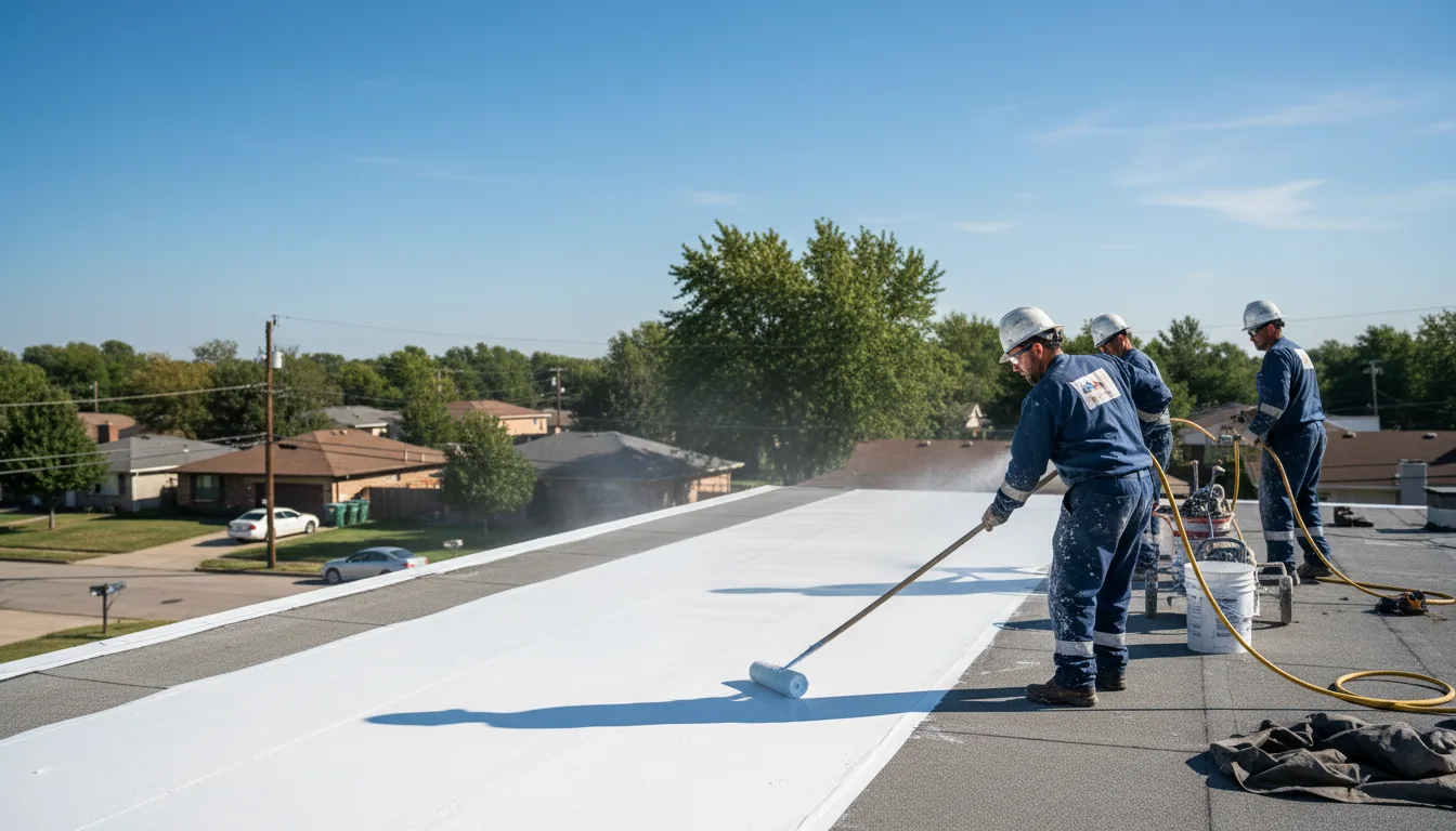 Commercial roof coating in Ideal, GA near me